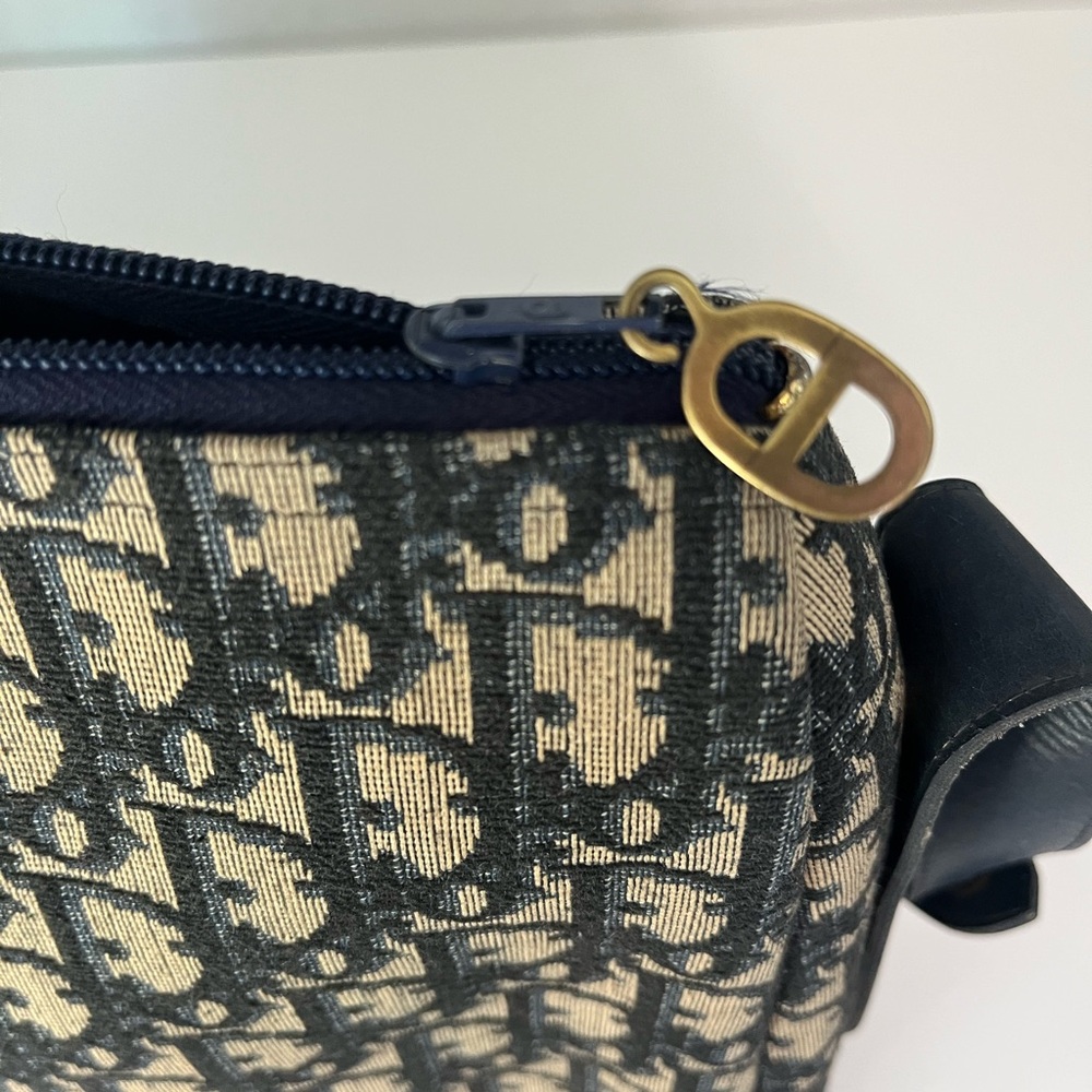 Vintage Christian Dior Trotter Canvas Shoulder Bag - Picture 7 of 9